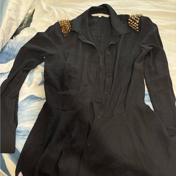 RACHEL Rachel Roy Black Jacket with Gold Accents - Picture 1 of 3